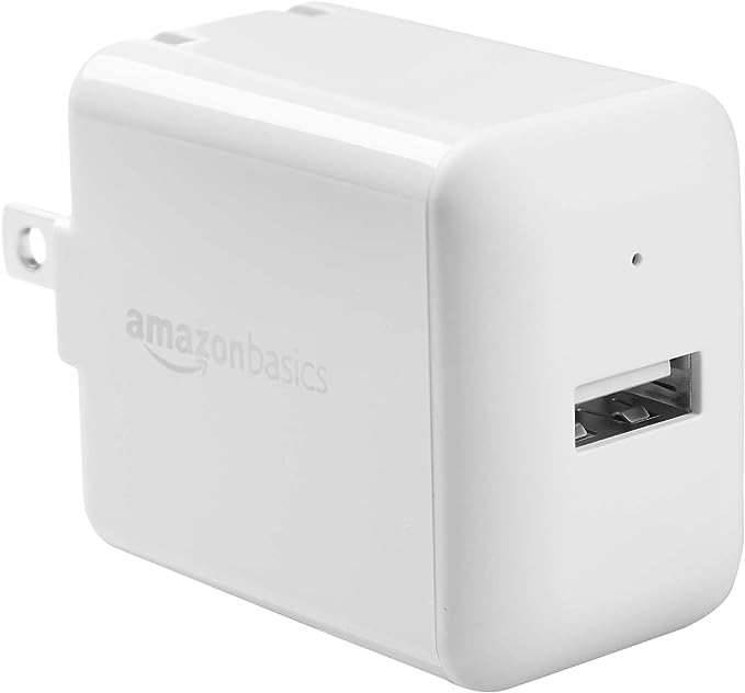 ️️ AmazonBasics 12W One-Port USB-A Wall Charger ️️