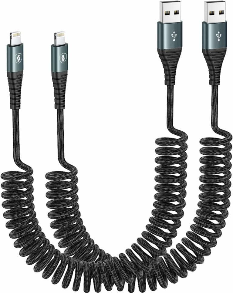 3ft Coiled Lightning Cable – 2-Pack