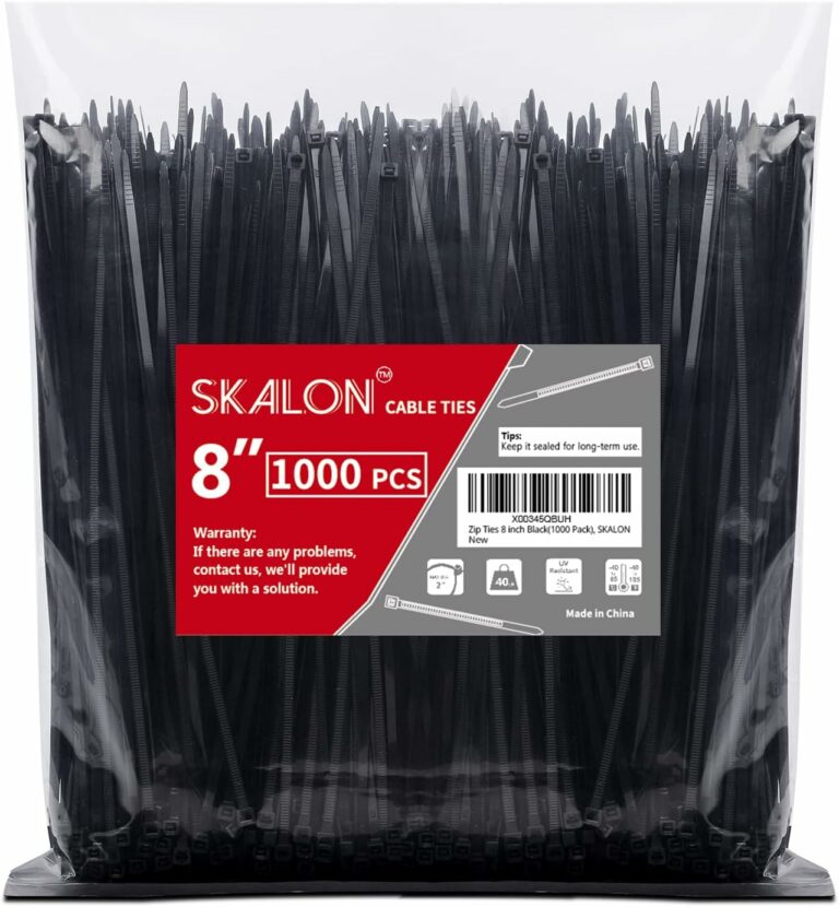 Huge Lot of Highly Rates 8″ Black 40lbs Tensile Strength Zip Ties – Today