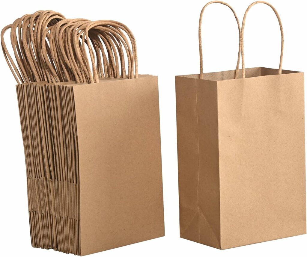 Brothersbox Brown Paper Bags with Handles!!
