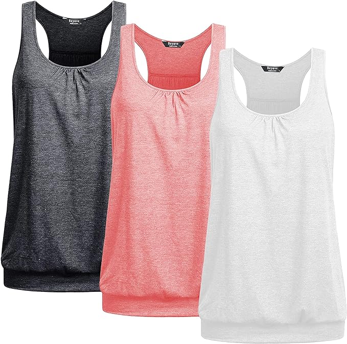 3-Pack Beyove Racerback Tank Tops!!