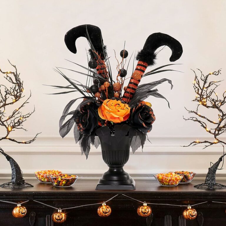 LEVKIDS Halloween Artificial Flower Centerpiece!