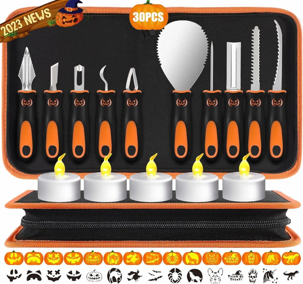 kopotma Halloween Heavy Duty Pumpkin Carving Kit!