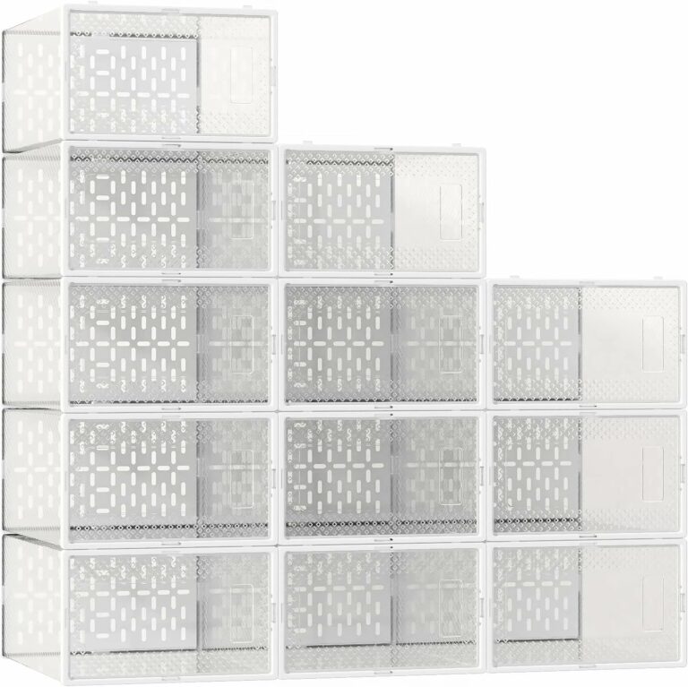 AVGXC Set of 12 Clear Plastic Shoe Storage Boxes!!