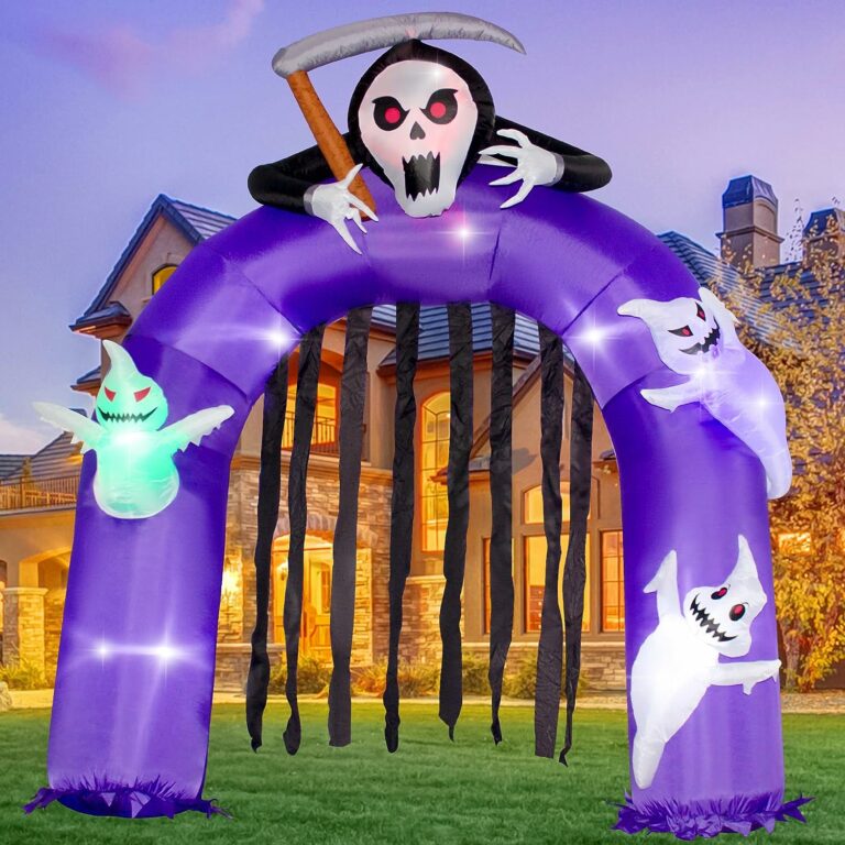 Halloween Inflatable LED Giant Grim Reaper Arch