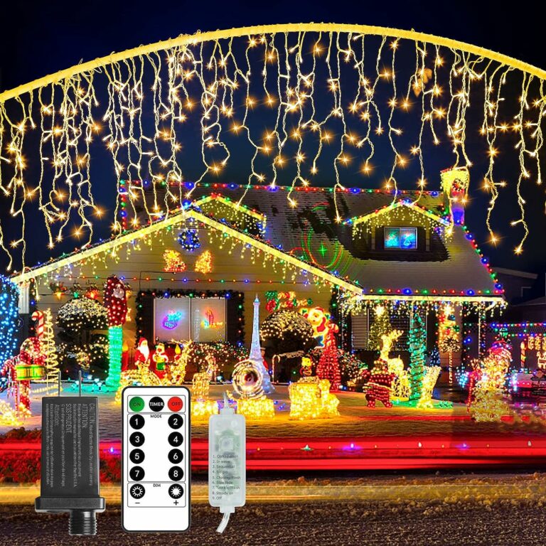 BINBINLED 48ft of Christmas Icicle Lights!