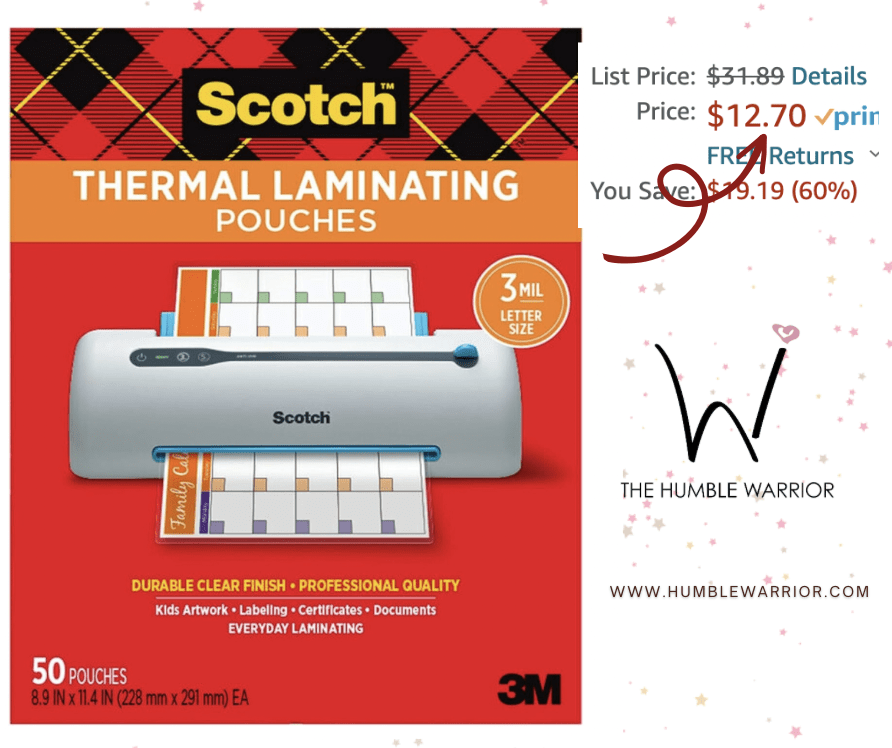 Scotch Thermal Laminating Pouches