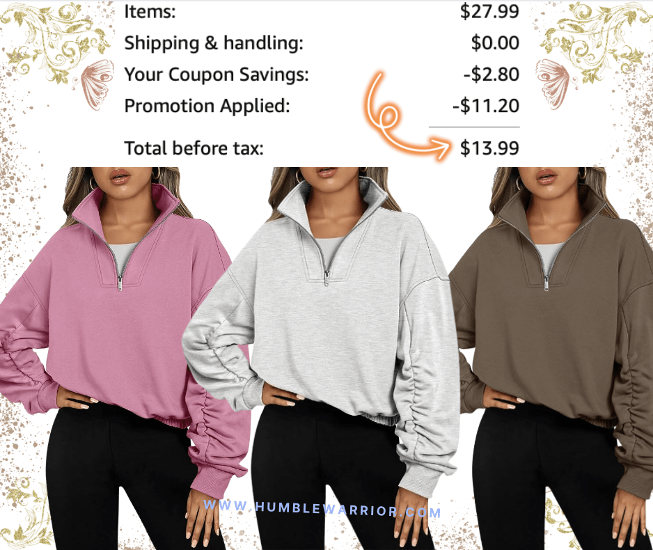 Trendy Queen Half-Zip Cropped Hoodie!