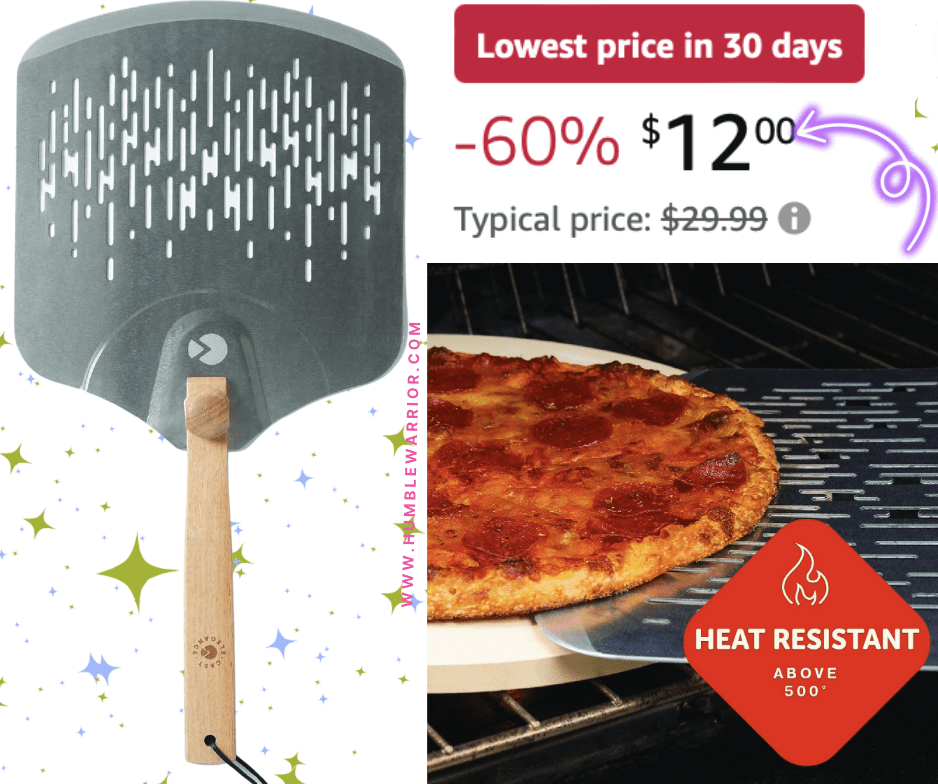 Cast Elegance Perforated Pizza Peel Paddle!
