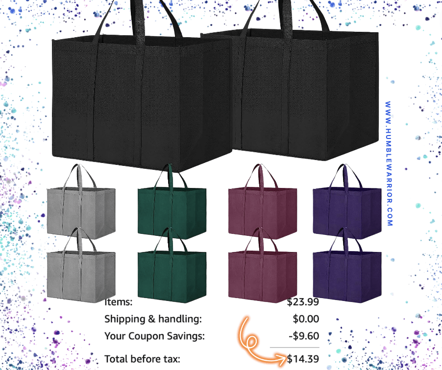 WiseLife 10-Pack of Large Foldable Tote Bags!