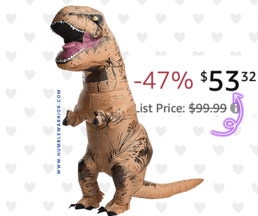 Rubie’s Adult Inflatable Dinosaur Costume!