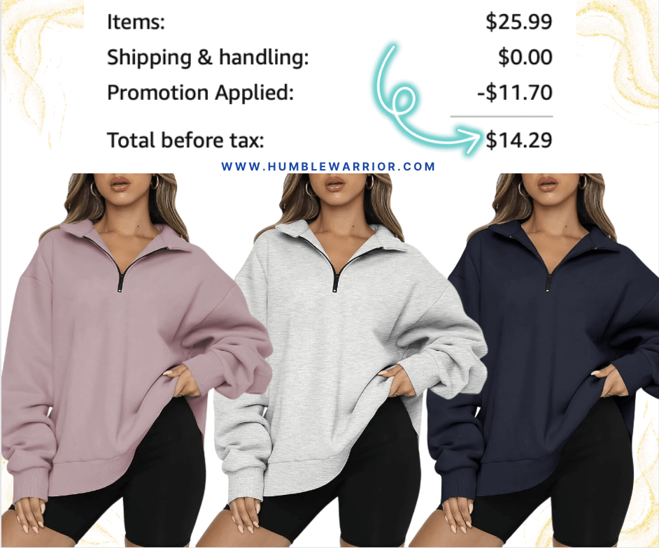 TRENDY Queen Oversized Half Zip Pullover Hoodie!