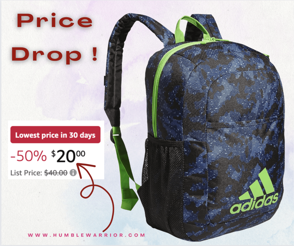 Adidas Backpack half off!