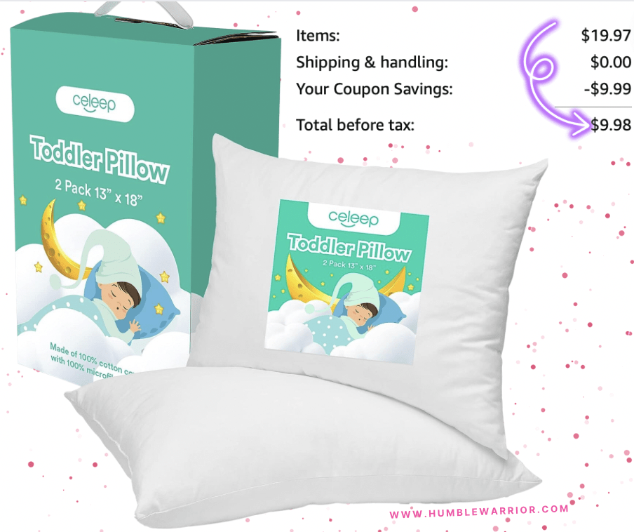 2-Pack of Celeep Soft Toddler Pillows!