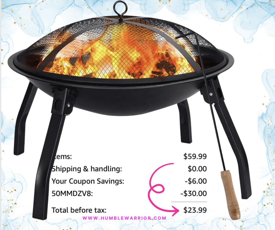 Cosegu 22in Wood Burning Firepit!