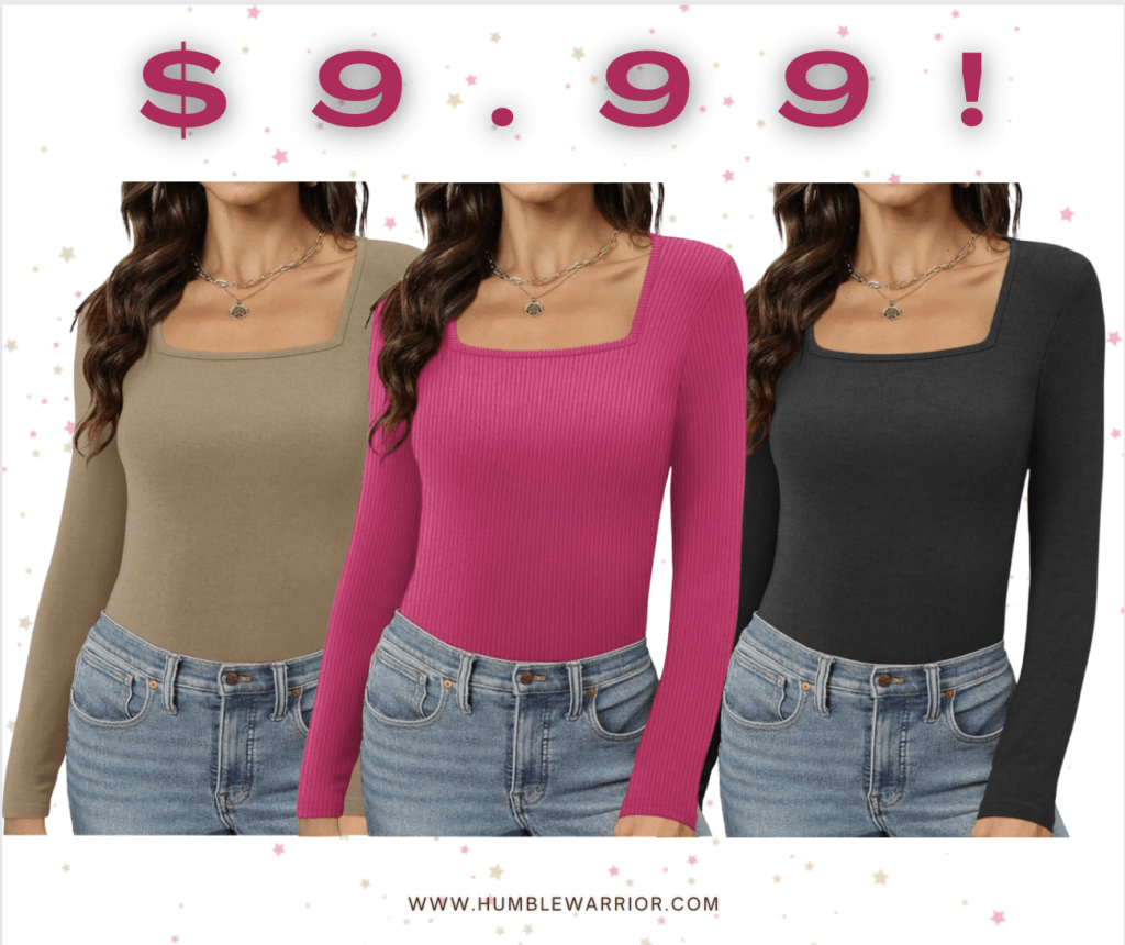 Square Neck ribbed top from XIEERDUO!