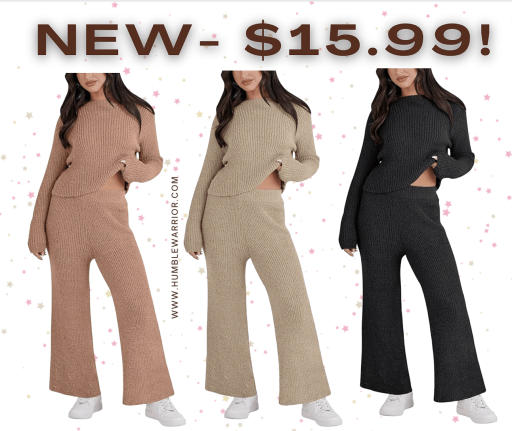 ANRABESS Ribbed Cozy Set