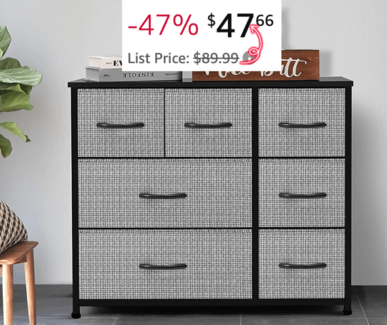 AZL1 Life Concept 7-Drawer Fabric Dresser!