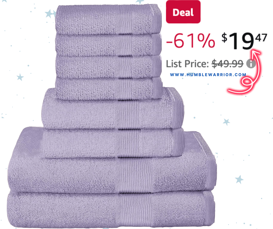 Belizzi Home 8-Piece Cotton Towel Set!