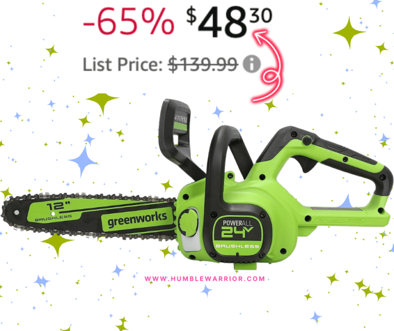 Greenworks 12″ Cordless Compact Chainsaw!