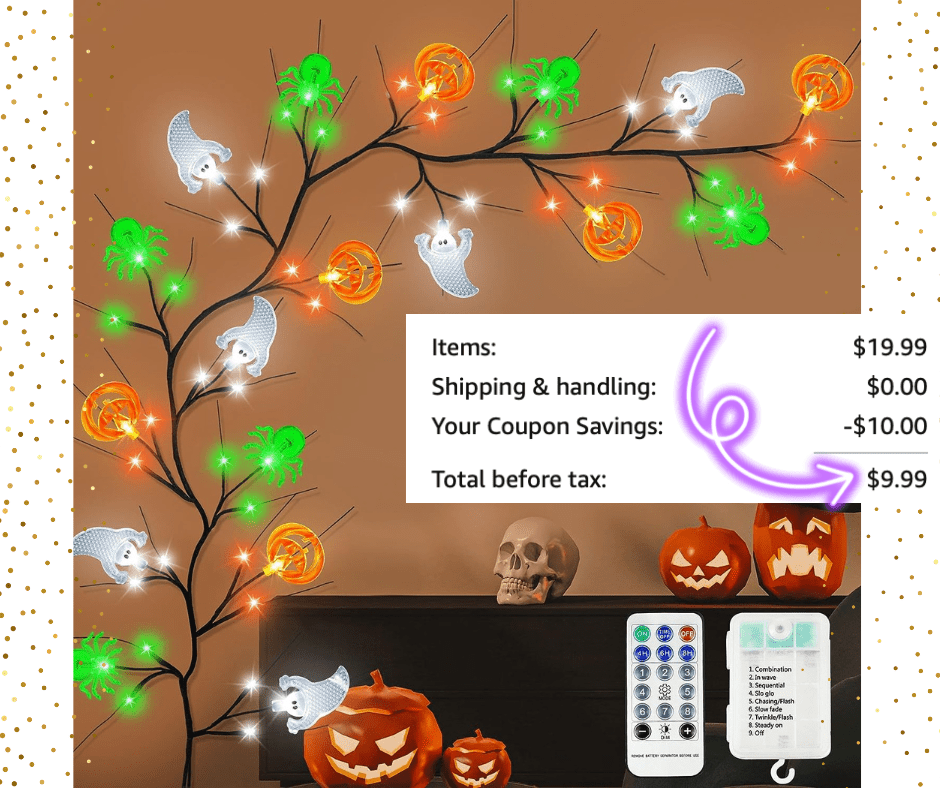 Sakayo Halloween LED Spider Ghost Pumpkin Willo Vine Decor!
