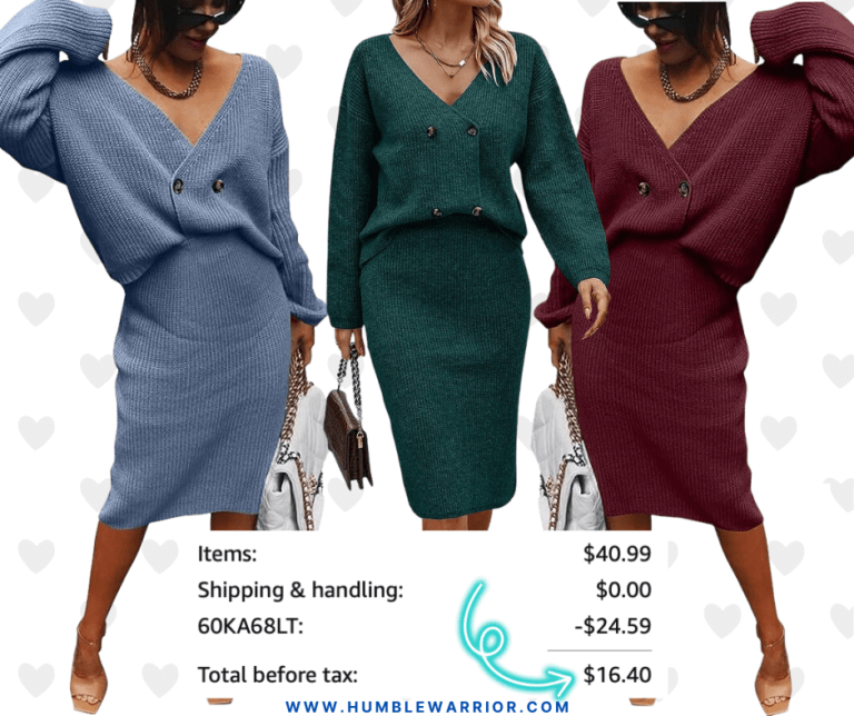 PRETTYGARDEN 2-Piece V-Neck Sweater Outfit!