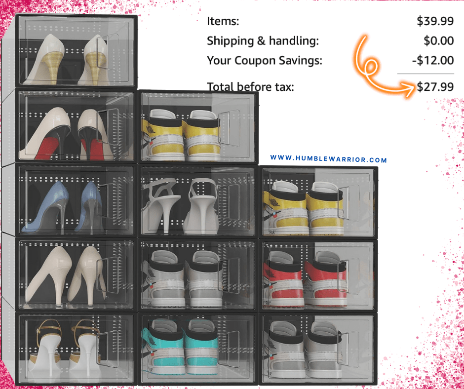 Skylook 12-Pack of Stackable Shoe Organizers!