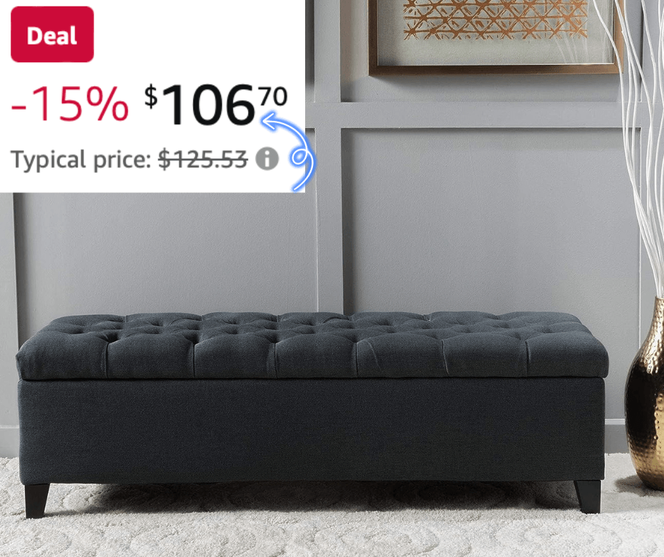 Christopher Knight Ottilie Fabric Storage Ottoman!