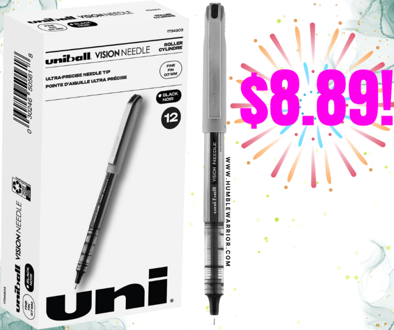 12-Pack of Visioner Rollerball 0.7mm Black Fine Point Pens!