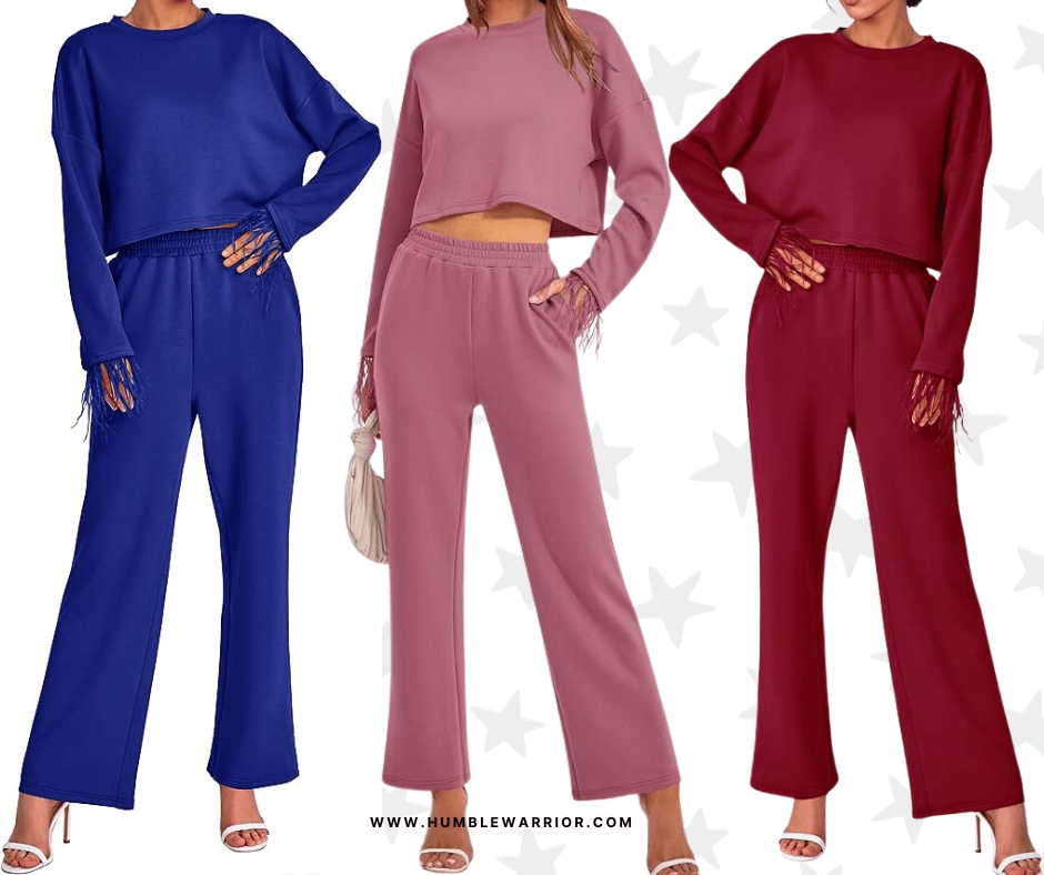 PRETTYGARDEN 2-Piece Pullover & Palazzo Pants Set!
