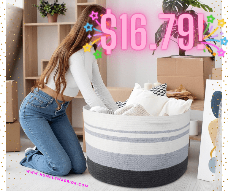 WISELIFE Large Cotton Rope Basket!
