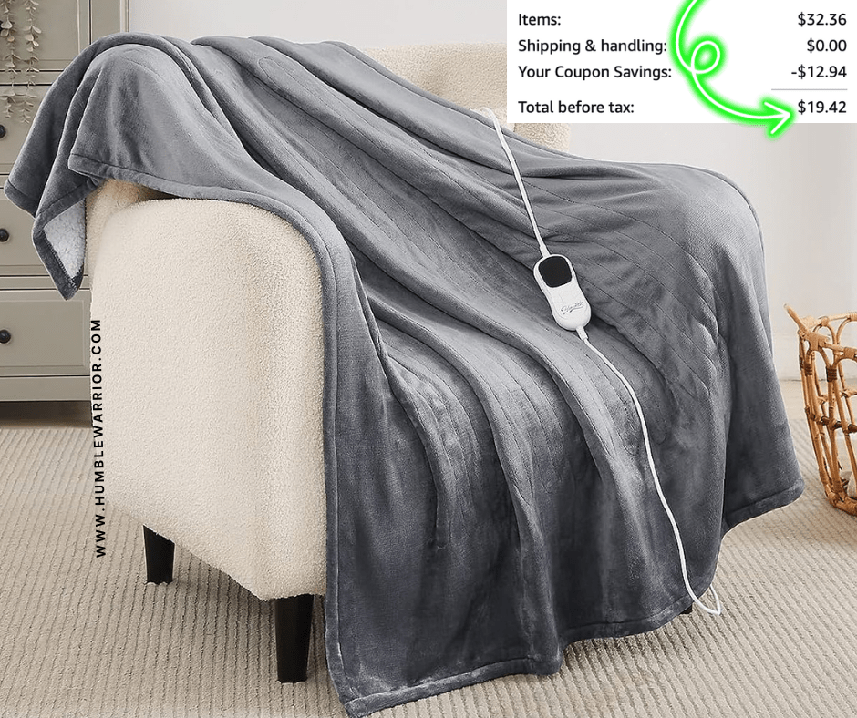 Homemate Heated Electric Throw Blanket!