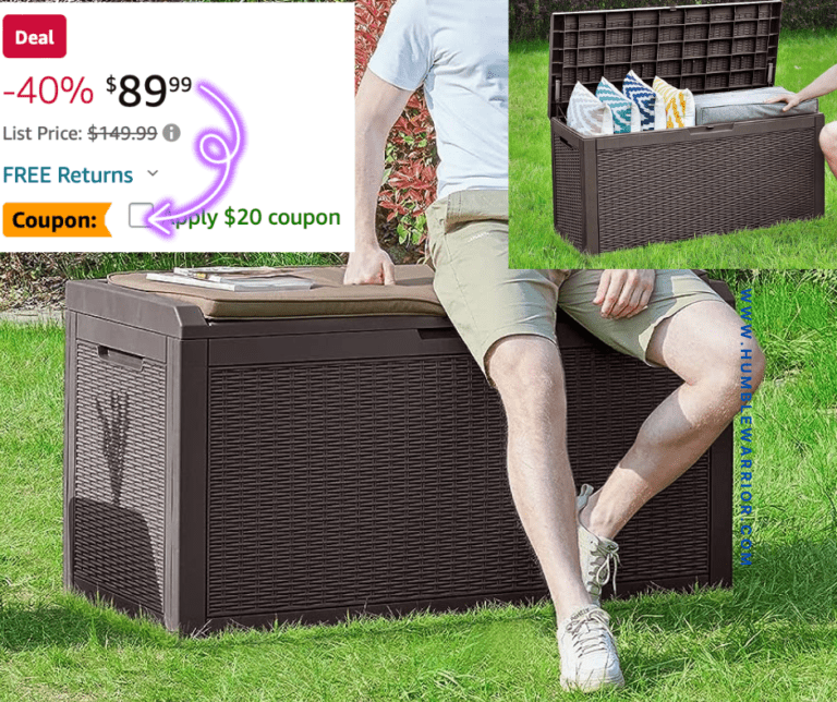 YITAHOME Resin Waterproof Deck Box!