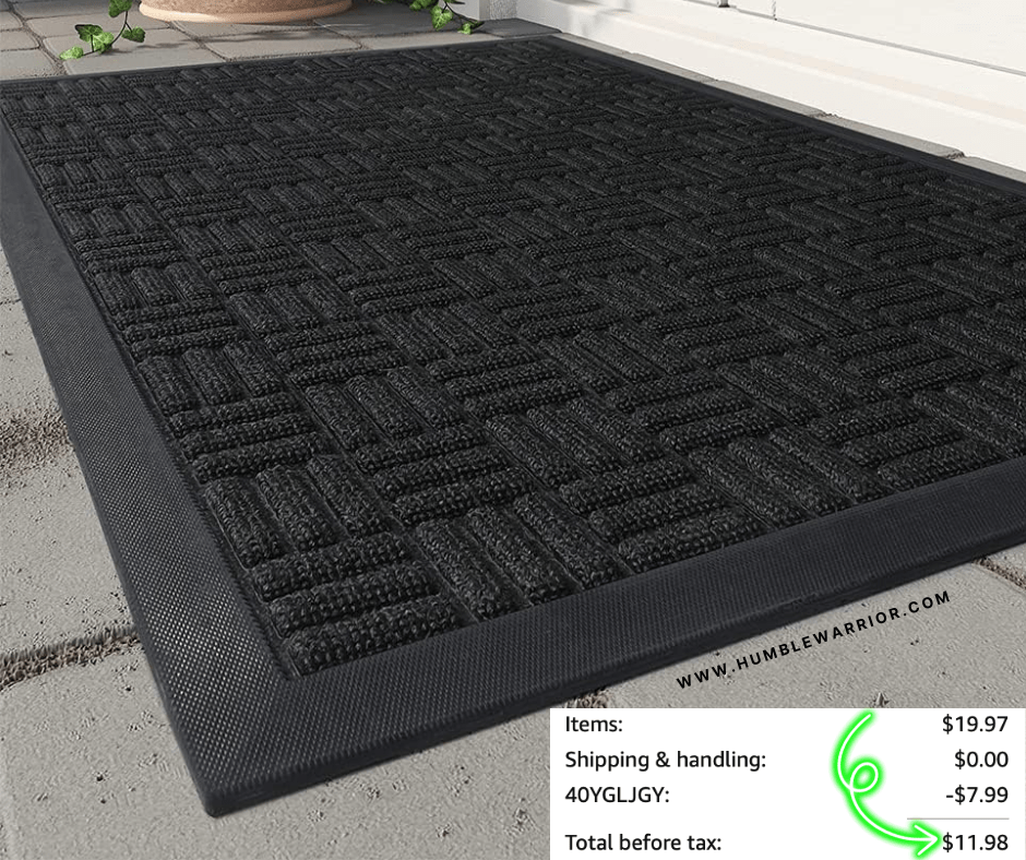 MontVoo Thick On-Slip Rubber Doormat!