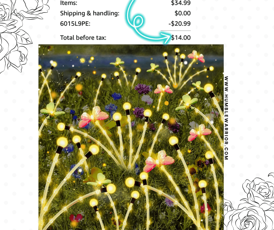 Geburun 4-Pack of Solar Butterfly Garden Lights!