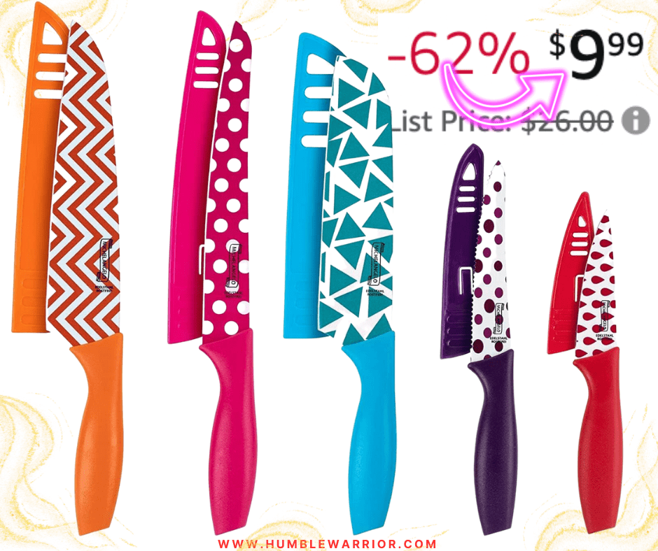 MICHAELANGELO 10-Piece Kitchen Knife Set!