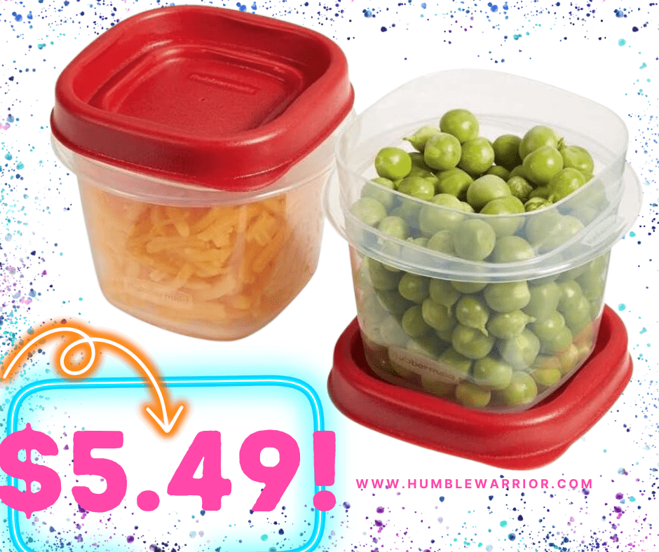 Rubbermaid 2-Pack of 1/2 Cup Square Containers!
