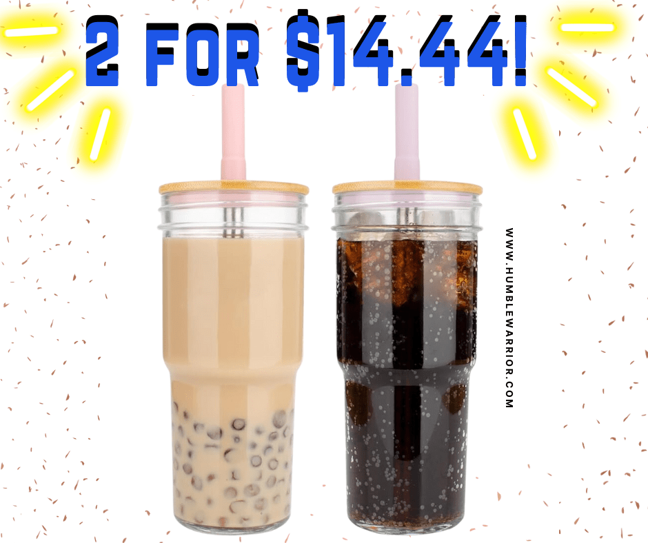 2-Pack Luxfuel Glass Mason Jars!