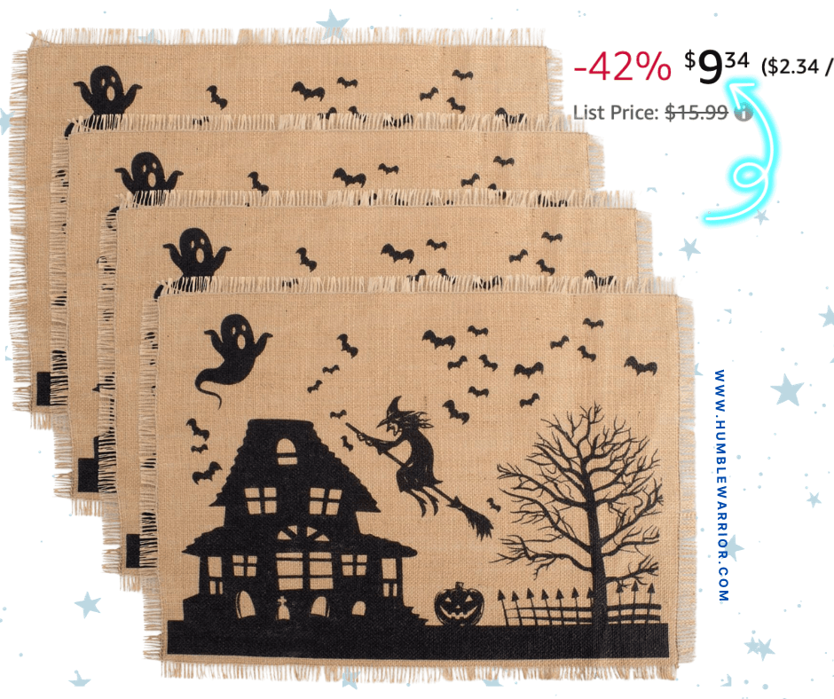 4-Pack Haunted House Placemat Set!