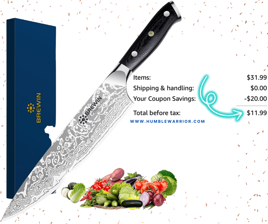 Brewin Chef Stainless Steel Professional Kitchen Knife!