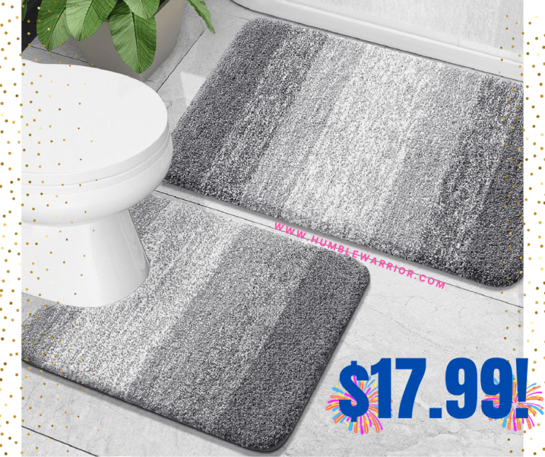 ONLANY Set of 2 Luxury Microfiber Bath Rugs!