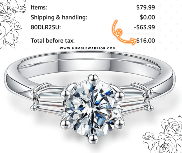 SMILEST 18K Rhodium Plated Sterling Silver Ring!