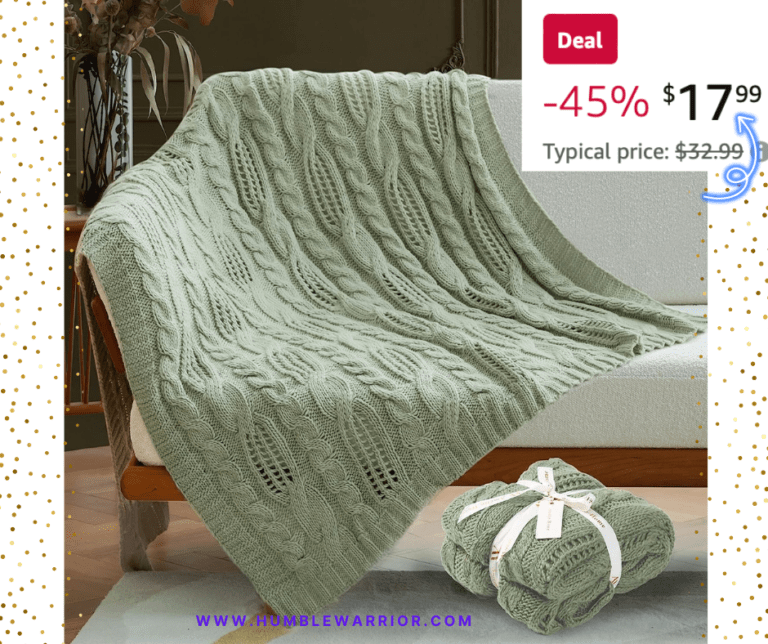 Amelie Home Cable Knit Throw Blanket!