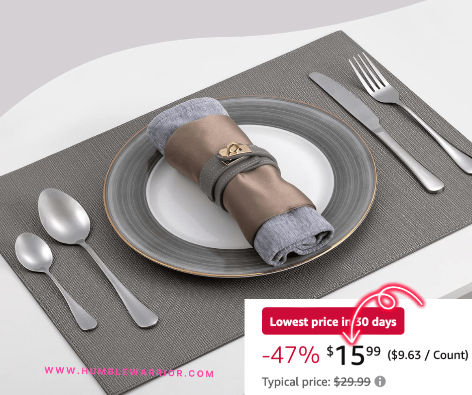 CollapsiPro 24-Piece Stainless Steel Silverware Set!