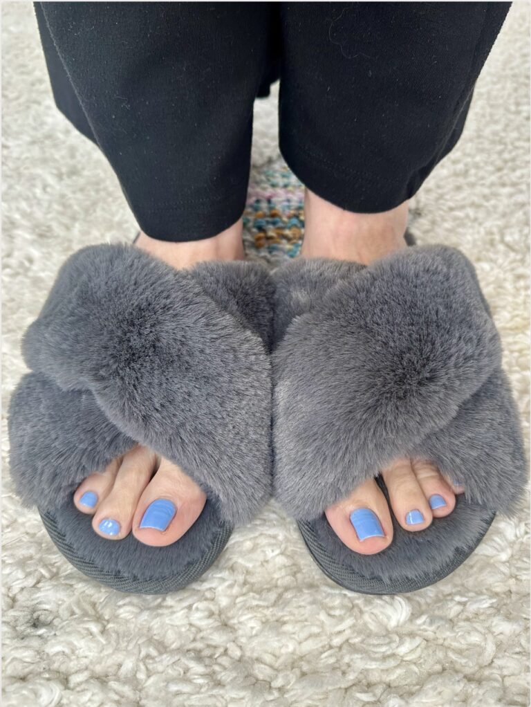 Fuzzy slippers!