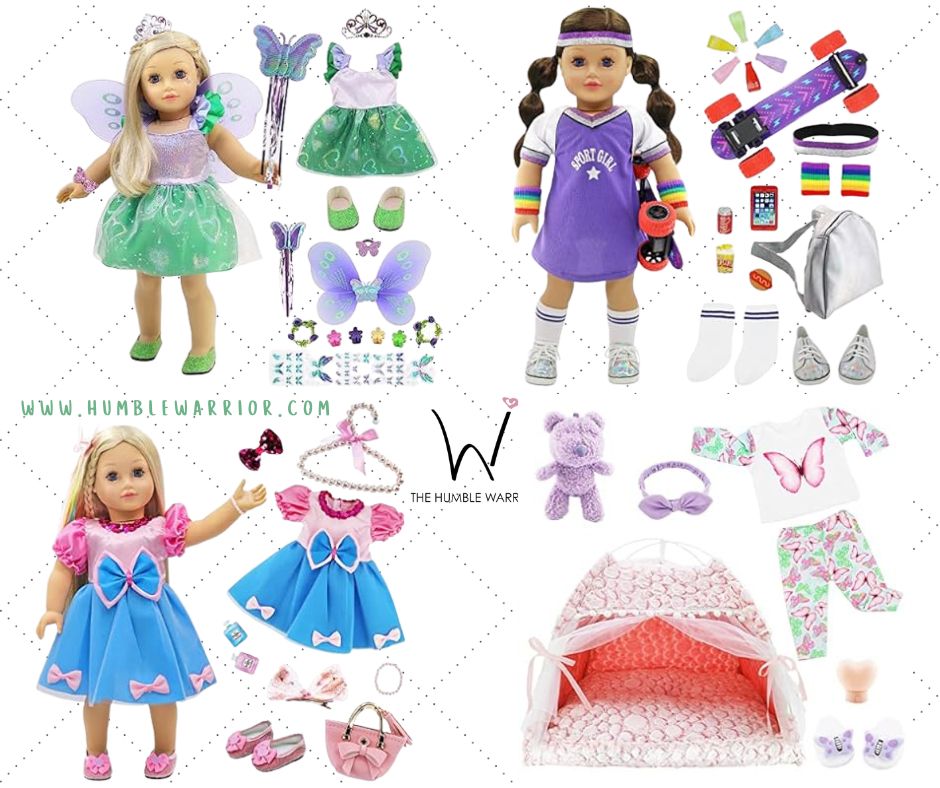 ADORABLE 18″ Doll Clothing & Accessory Sets!