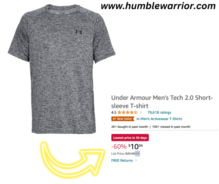 Under Armour Men’s Tech 2.0 Short-sleeve T-shirt