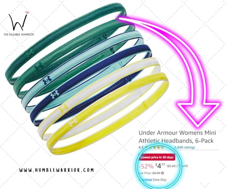 Under Armour Womens Mini Athletic Headbands, 6-Pack!!
