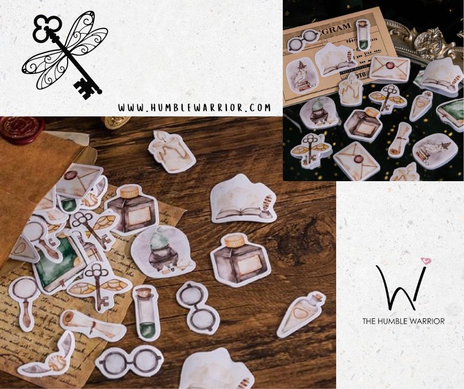 SEMATA 45Pcs Potter Inspired Stickers!!