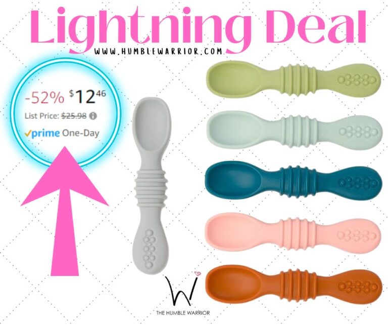 Lightning on the Simka Rose Silicone Baby Spoons!!